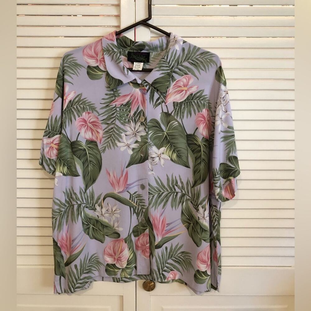 Vintage Kaua’iana Hawaiian Button Down Short Sleeve Top